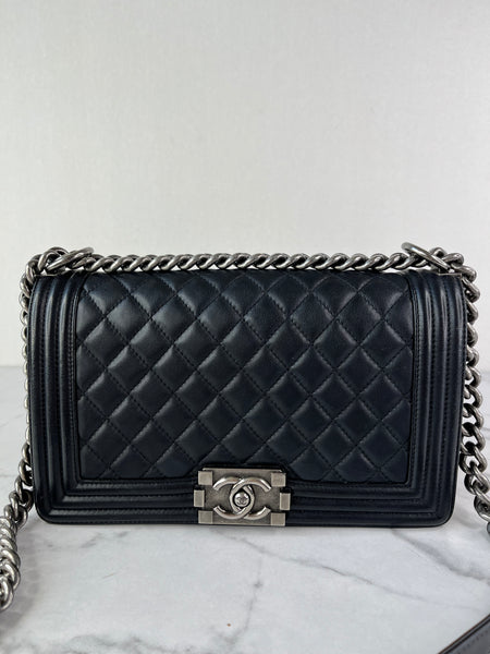 CHANEL Black Medium Boy Bag