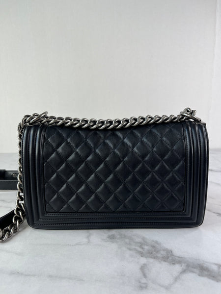 CHANEL Black Medium Boy Bag