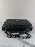 CHANEL Black Caviar Classic Jumbo Double Flap Bag