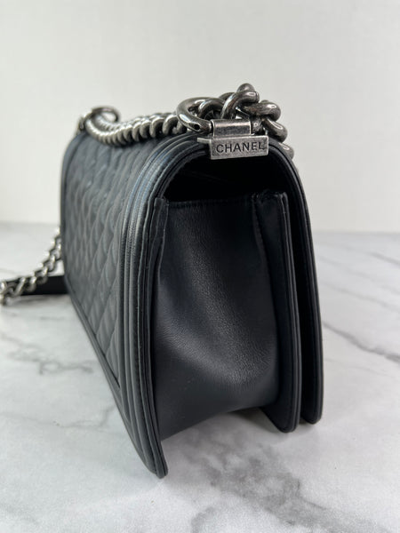 CHANEL Black Medium Boy Bag
