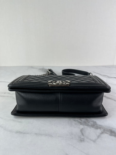 CHANEL Black Medium Boy Bag