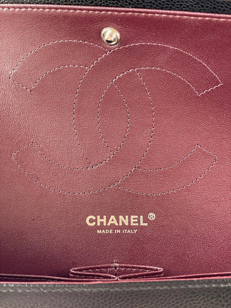 CHANEL Black Caviar Classic Jumbo Double Flap Bag