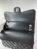 CHANEL Black Caviar Classic Jumbo Double Flap Bag