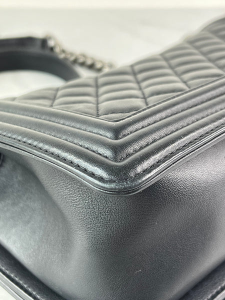 CHANEL Black Medium Boy Bag