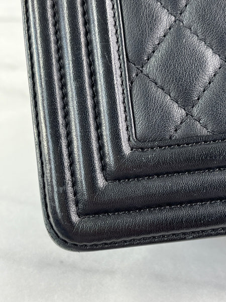 CHANEL Black Medium Boy Bag