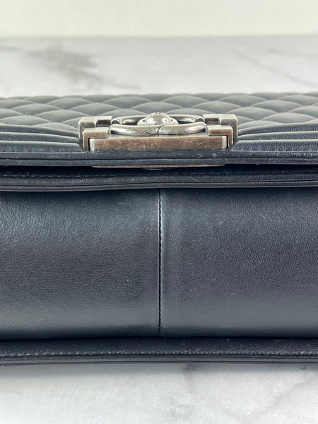 CHANEL Black Medium Boy Bag