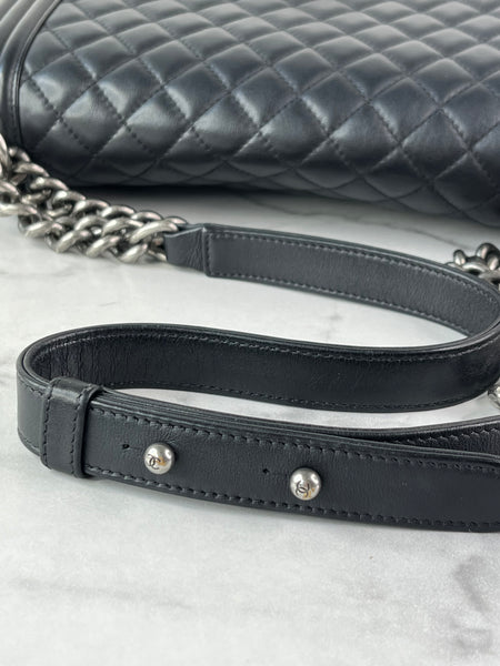 CHANEL Black Medium Boy Bag