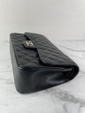 CHANEL Black Caviar Classic Jumbo Double Flap Bag