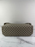 GUCCI Dark Brown GG Plus Monogram Messenger Diaper/Changing Bag