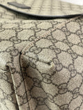 GUCCI Dark Brown GG Plus Monogram Messenger Diaper/Changing Bag
