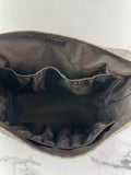 GUCCI Dark Brown GG Plus Monogram Messenger Diaper/Changing Bag