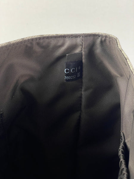GUCCI Dark Brown GG Plus Monogram Messenger Diaper/Changing Bag