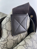 GUCCI Dark Brown GG Plus Monogram Messenger Diaper/Changing Bag