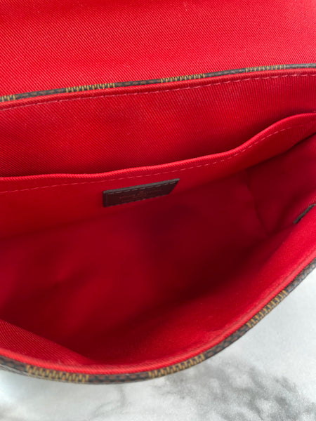 LOUIS VUITTON Damier Ebene Croisette Crossbody/Shoulder Bag
