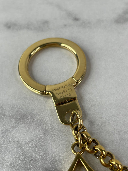 LOUIS VUITTON Fleur de Monogram Bag Charm Chain