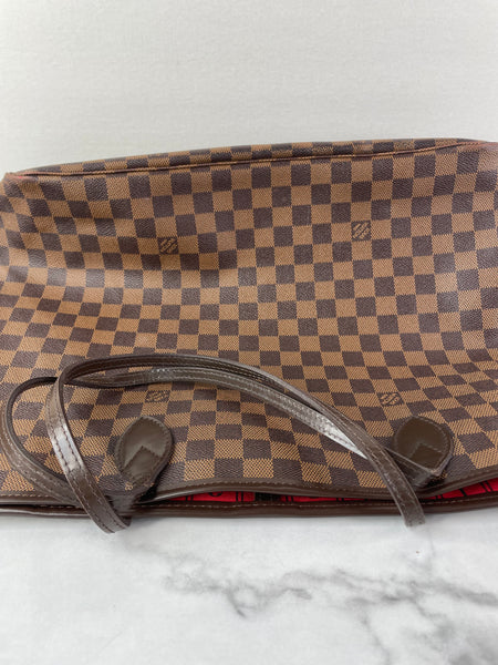 Louis Vuitton Neverfull GM Damier Ebene Shoulder Bag