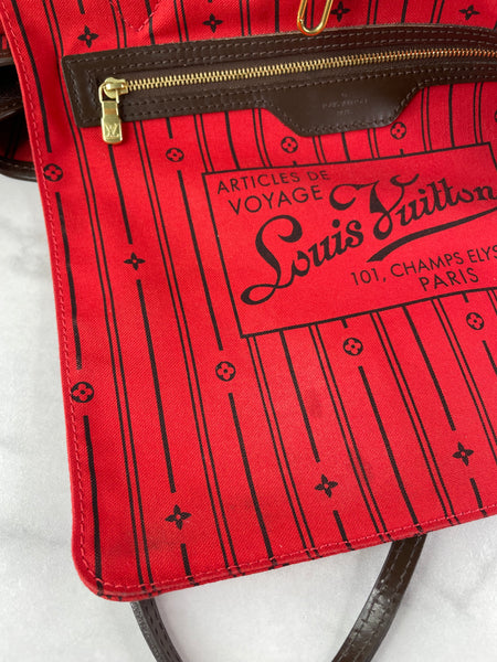 Louis Vuitton Neverfull GM Damier Ebene Shoulder Bag