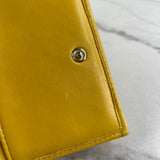 CHANEL Small Yellow Boy Leather Wallet