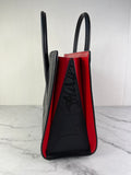 CHRISTIAN LOUBOUTIN Black Calfskin Medium Paloma Tote Bag