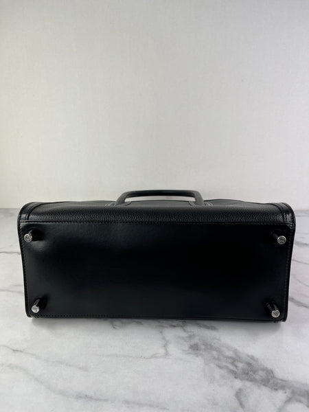CHRISTIAN LOUBOUTIN Black Calfskin Medium Paloma Tote Bag