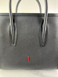 CHRISTIAN LOUBOUTIN Black Calfskin Medium Paloma Tote Bag