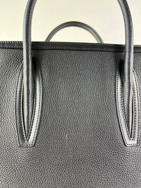 CHRISTIAN LOUBOUTIN Black Calfskin Medium Paloma Tote Bag