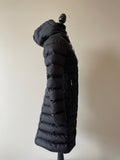 Moncler Women’s Black TALEV Giubbotto Long Hooded Down Coat Size 00 (US XXS)