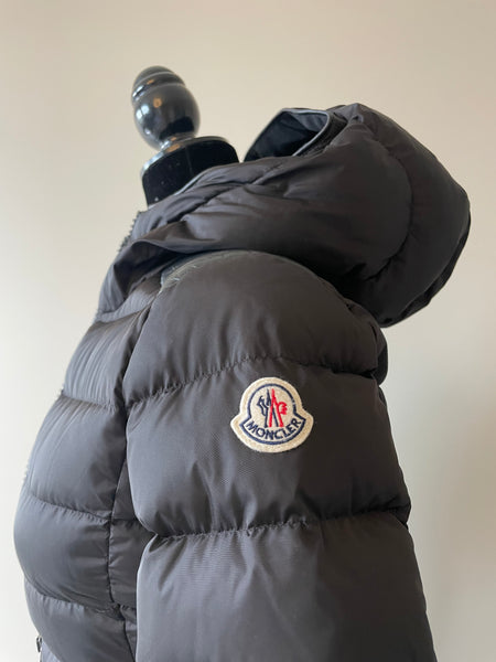 Moncler Women’s Black TALEV Giubbotto Long Hooded Down Coat Size 00 (US XXS)