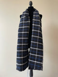 Balenciaga Large Black/Red/Blue/White Double Faced Check Scarf