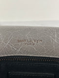 Saint Laurent Grey Large NIKI CHAIN BAG IN CRINKLED VINTAGE LEATHER Shoulder/Crossbody Bag