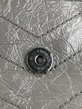 Saint Laurent Grey Large NIKI CHAIN BAG IN CRINKLED VINTAGE LEATHER Shoulder/Crossbody Bag