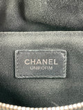 CHANEL Uniform CC Black Grained Calfskin Quilted Waist Belt/Sling Bag