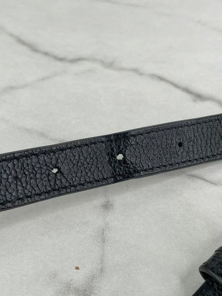 CHANEL Uniform CC Black Grained Calfskin Quilted Waist Belt/Sling Bag