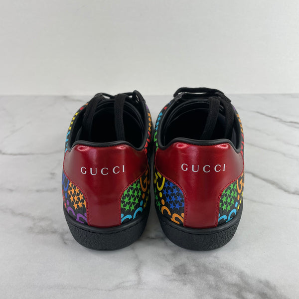 Gucci Black GG Psychedelic Ace Sneaker Size 38