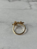 LOUIS VUITTON 18K Pink Gold Diamond Star Blossom Ring Size 56 (US 7.5)
