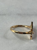 LOUIS VUITTON 18K Pink Gold Diamond Star Blossom Ring Size 56 (US 7.5)
