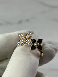 LOUIS VUITTON 18K Pink Gold Diamond Star Blossom Ring Size 56 (US 7.5)