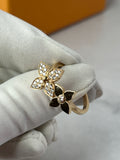 LOUIS VUITTON 18K Pink Gold Diamond Star Blossom Ring Size 56 (US 7.5)