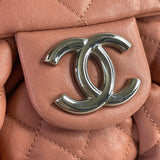 CHANEL Pink Quilted Large Chain Around Flap Crossbody/Shoulder Bag