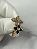 LOUIS VUITTON 18K Pink Gold Diamond Star Blossom Ring Size 56 (US 7.5)