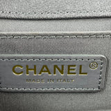 CHANEL Grey Caviar Quilted Medium Boy Flap Bag