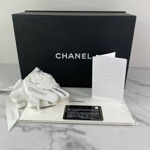 CHANEL Grey Caviar Quilted Medium Boy Flap Bag