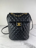 CHANEL Black Quilted Small Urban Spirit Backpack