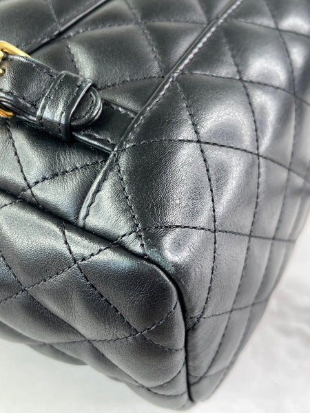 CHANEL Black Quilted Small Urban Spirit Backpack
