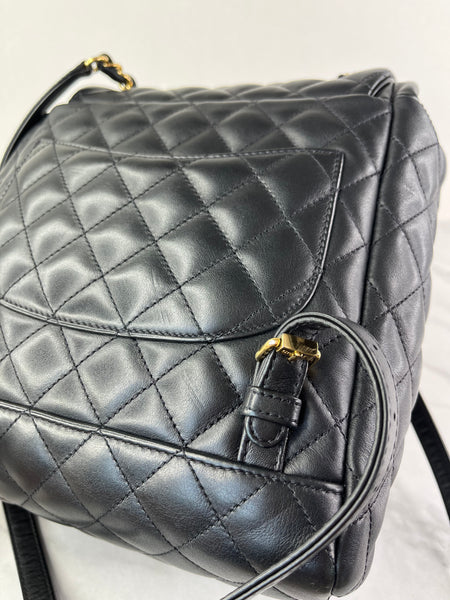 CHANEL Black Quilted Small Urban Spirit Backpack