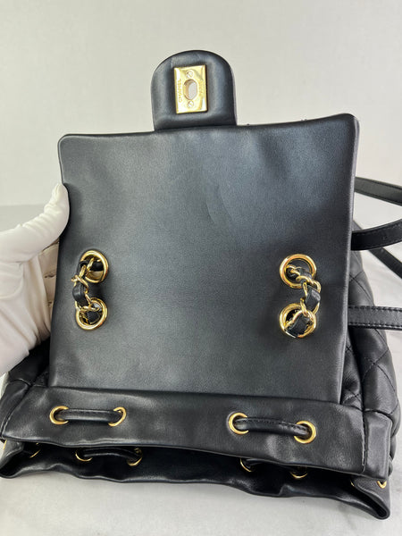 CHANEL Black Quilted Small Urban Spirit Backpack