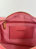 CHANEL Coral Pink Shiny Lambskin Quilted Trendy Pockets Hobo Shoulder Bag