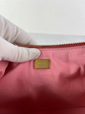 CHANEL Coral Pink Shiny Lambskin Quilted Trendy Pockets Hobo Shoulder Bag