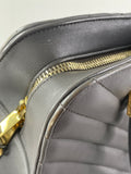 Saint Laurent Grey Calfskin Matelasse Chevron Small Monogram Cabas Shoulder/Crossbody Bag