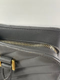 Saint Laurent Grey Calfskin Matelasse Chevron Small Monogram Cabas Shoulder/Crossbody Bag